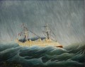 嵐に翻弄された船 アンリ・ルソー ポスト印象派 素朴原始主義